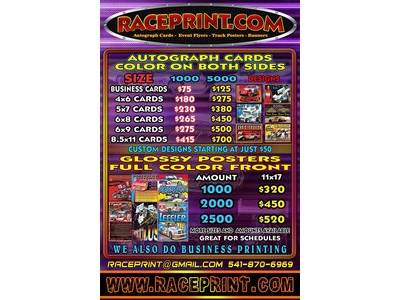 Autograph Cards and Posters