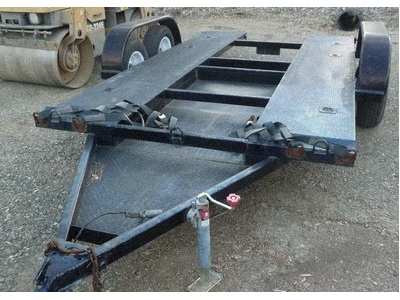 Open moified trailer.
