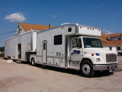 Toterhome with Sprint Car Trailer