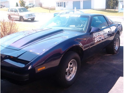 1985 Firebird drag car