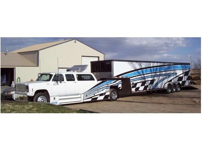Custom Toter and 40ft Haulmark Trailer
