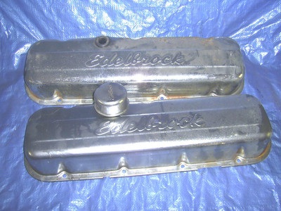 Edelbrock chrome BB valve covers