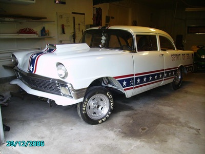 1956 Chevy Drag (rolling chassis) $9000
