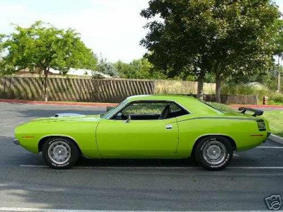 1970 Hemicuda, 4-speed, Limelight