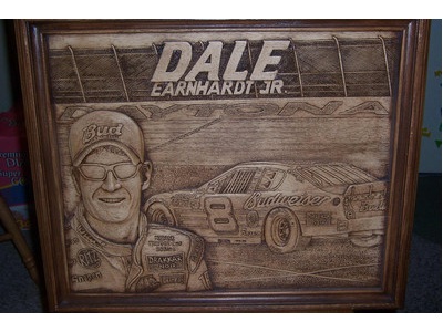 Dale Earnhardt Jr. Wooden Wall Piece