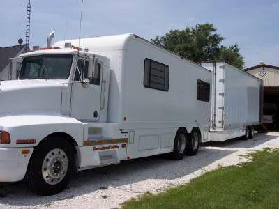 kenworth motorhome and trailer