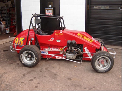 Midget RaceCar1984-White;Gas& leterRip!