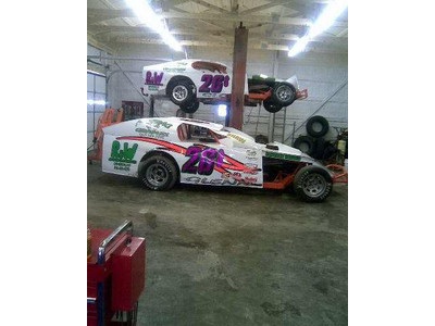 two race cars with lighting speed