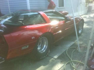 1985 corvette custom candy apple red 