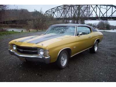 1971 SS Chevelle Beautiful Placer Gold!