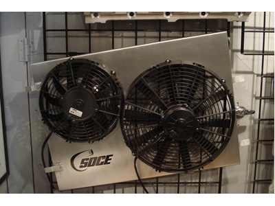 F body Fan shrouds with dual fans 
