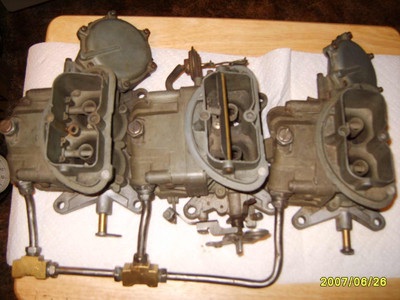 1967 Corvette Tri Power Carburetors