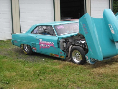 1966 chevy nova drag car