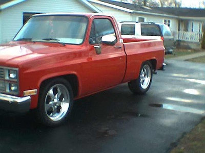 1984 Chevy P.U. Short bed  BRIGHT RED 