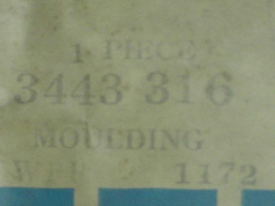 1971 71 Cuda NOS Grille Trim