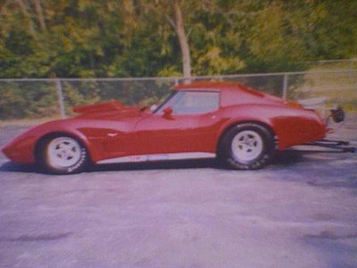 1977 Corvette and trailer