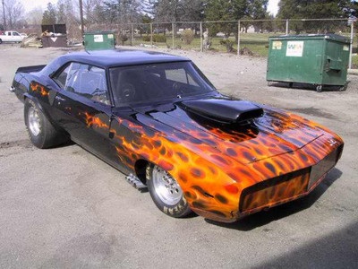 69 Camaro  9.3s custom real fire paint