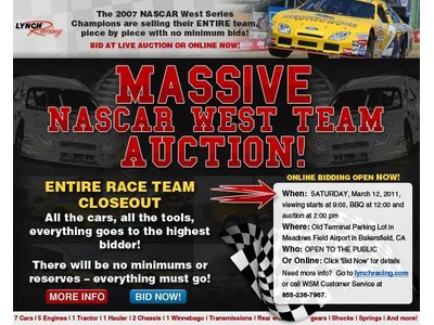 Entire NASCAR West Race Team Auction!