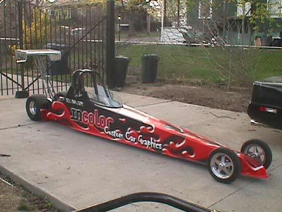 Junior Dragster complete racing setup 