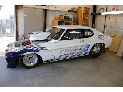1971 MERCURY CAPRI DRAGSTER AND TRAILER 